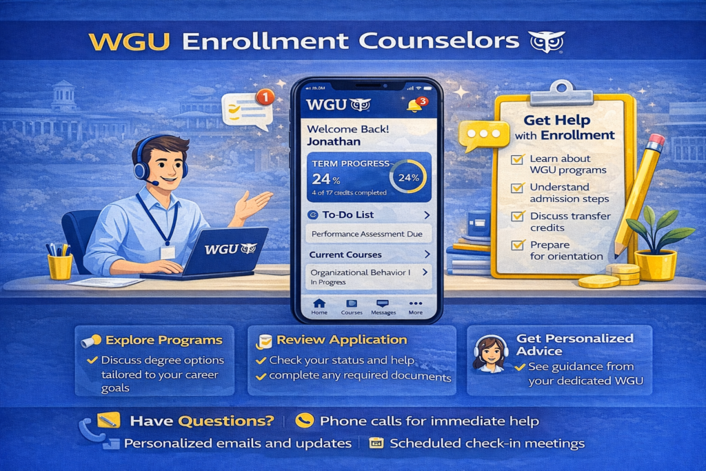 how to use WGU portal
