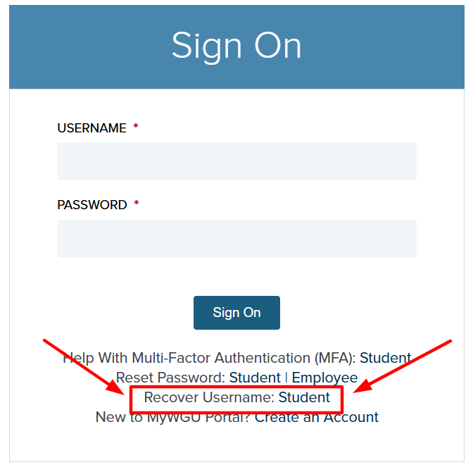 recover-username-in-wgu-student-portal